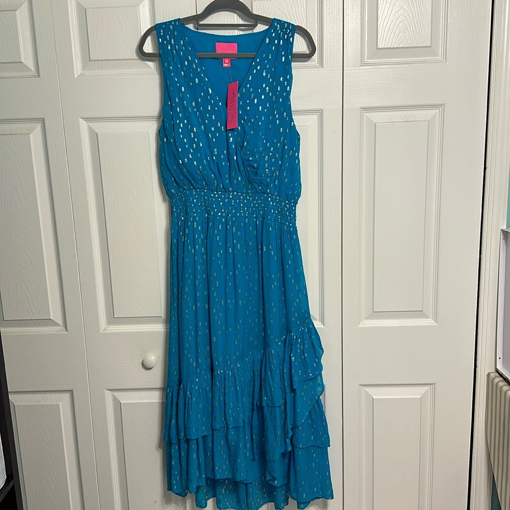NWT Lilly Pulitzer Valeri Midi Dress Size 14.